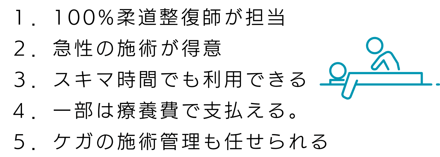 富加接骨院5つの特徴